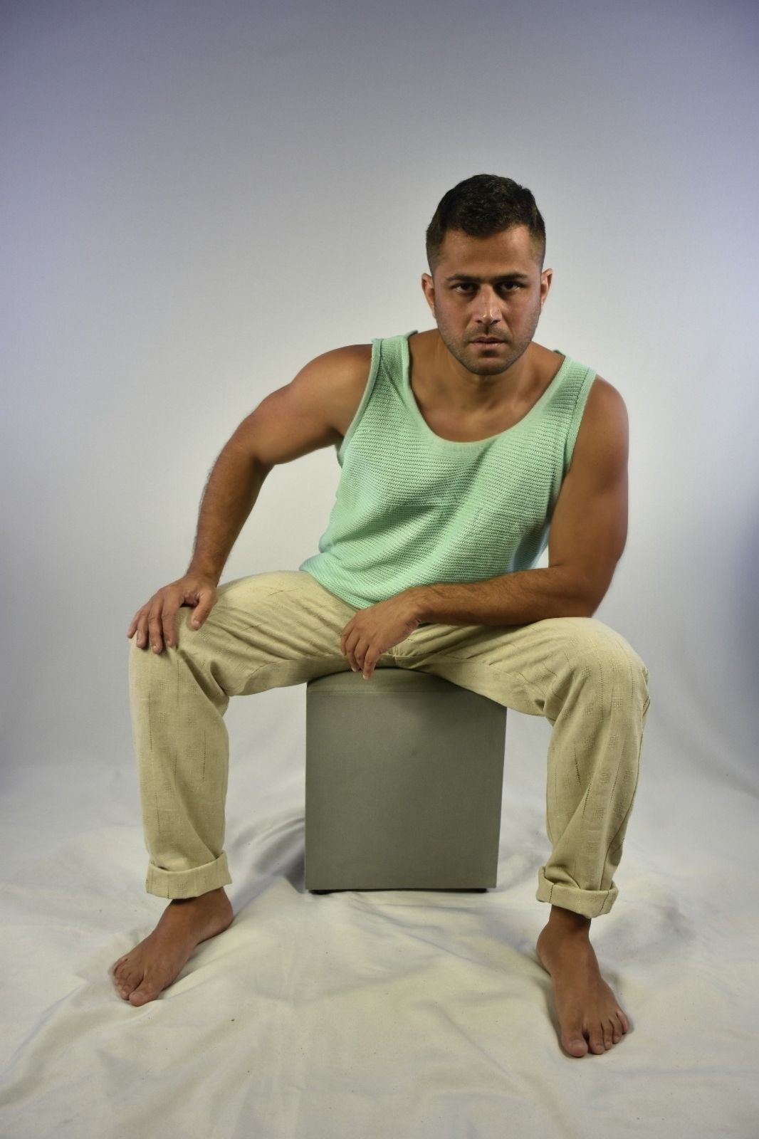 CAMISETA DE MALHA VERDE